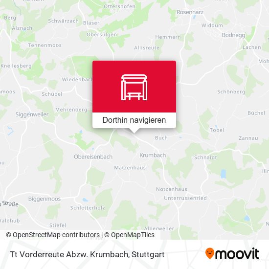 Tt Vorderreute Abzw. Krumbach Karte