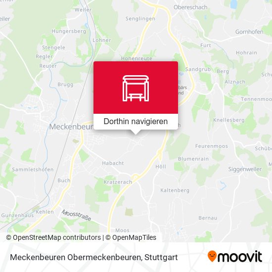 Meckenbeuren Obermeckenbeuren Karte