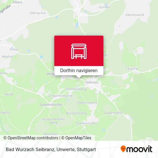 Bad Wurzach Seibranz, Unwerte Karte