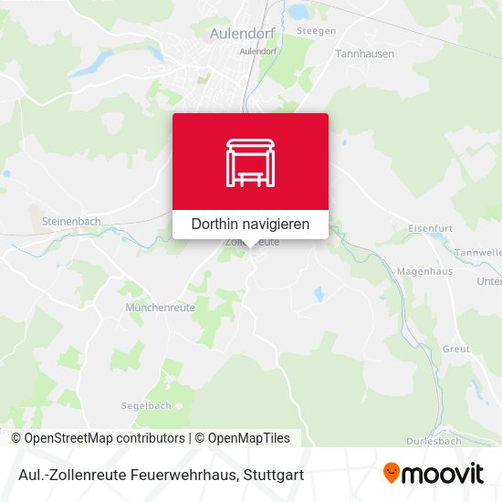Aul.-Zollenreute Feuerwehrhaus Karte