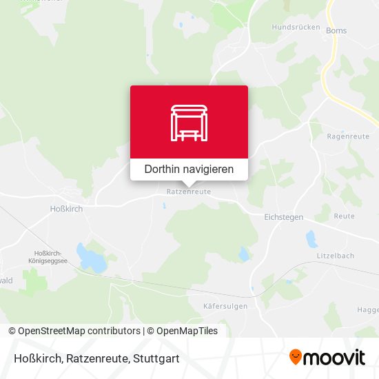 Hoßkirch, Ratzenreute Karte