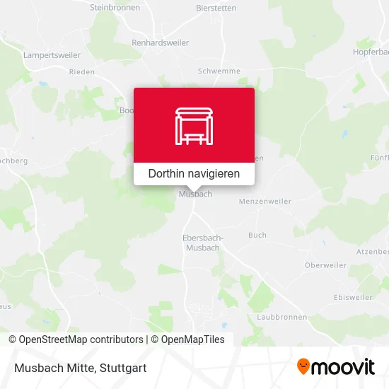 Musbach Mitte Karte