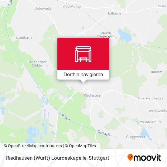 Riedhausen (Württ) Lourdeskapelle Karte