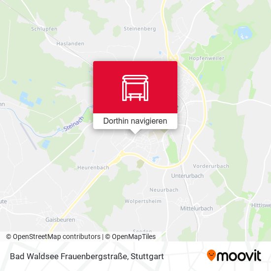 Bad Waldsee Frauenbergstraße Karte