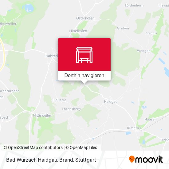 Bad Wurzach Haidgau, Brand Karte