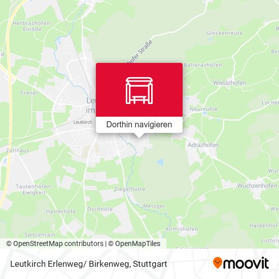Leutkirch Erlenweg/ Birkenweg Karte