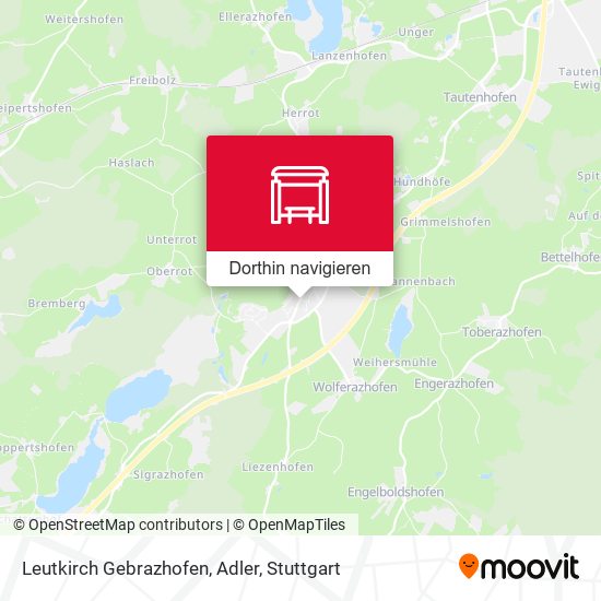 Leutkirch Gebrazhofen, Adler Karte