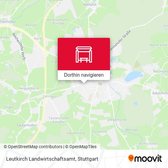 Leutkirch Landwirtschaftsamt Karte