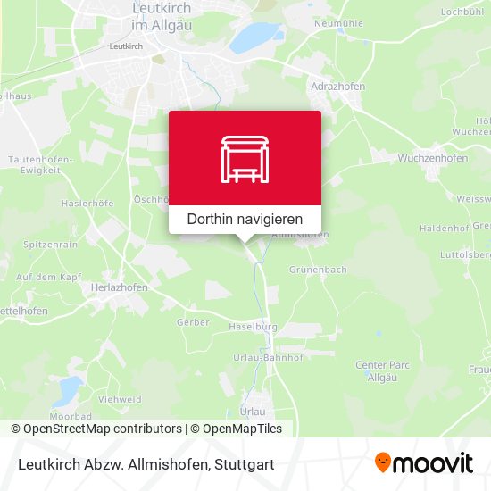 Leutkirch Abzw. Allmishofen Karte
