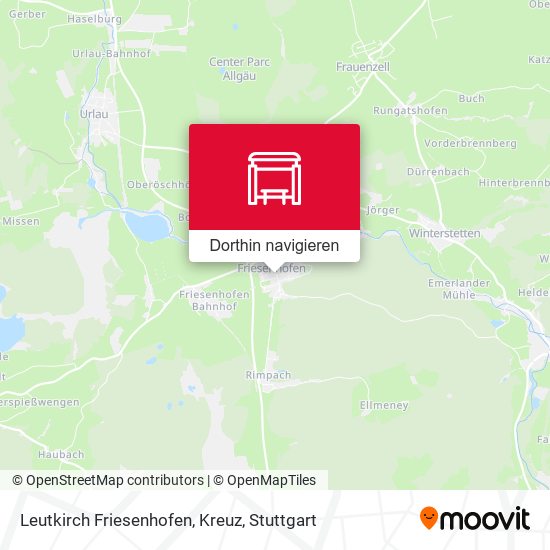 Leutkirch Friesenhofen, Kreuz Karte