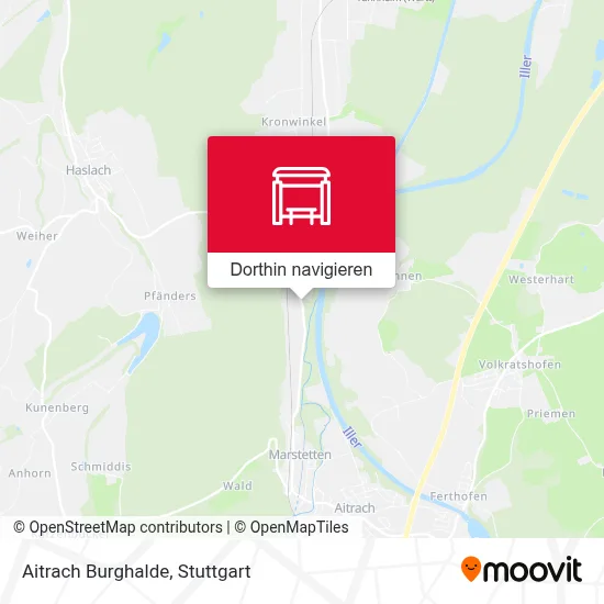 Aitrach Burghalde Karte