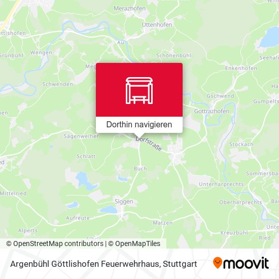 Argenbühl Göttlishofen Feuerwehrhaus Karte
