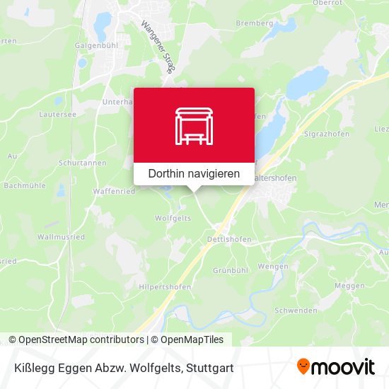Kißlegg Eggen Abzw. Wolfgelts Karte