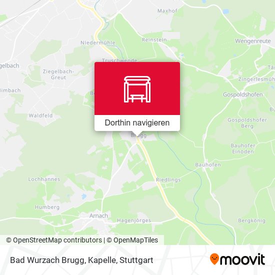 Bad Wurzach Brugg, Kapelle Karte