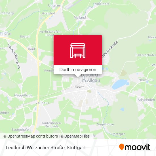 Leutkirch Wurzacher Straße Karte