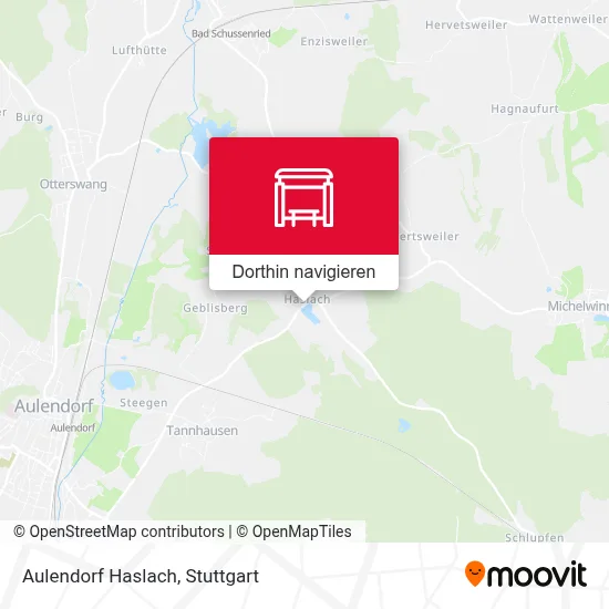 Aulendorf Haslach Karte