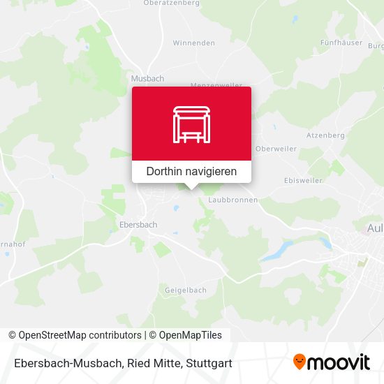 Ebersbach-Musbach, Ried Mitte Karte