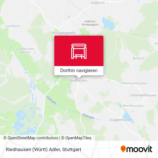 Riedhausen (Württ) Adler Karte