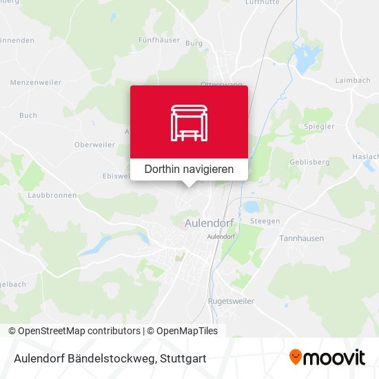 Aulendorf Bändelstockweg Karte