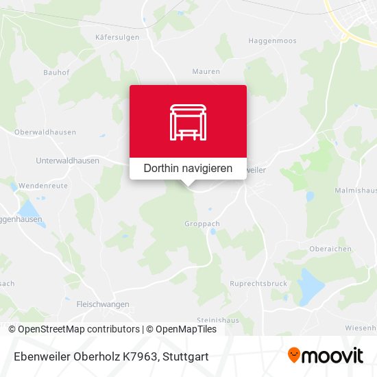 Ebenweiler Oberholz K7963 Karte