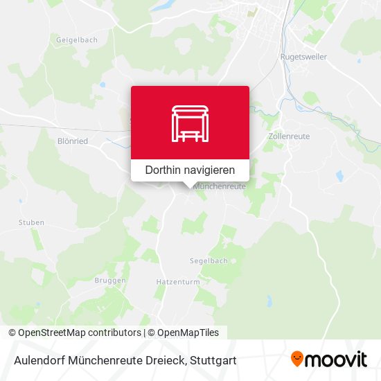 Aulendorf Münchenreute Dreieck Karte