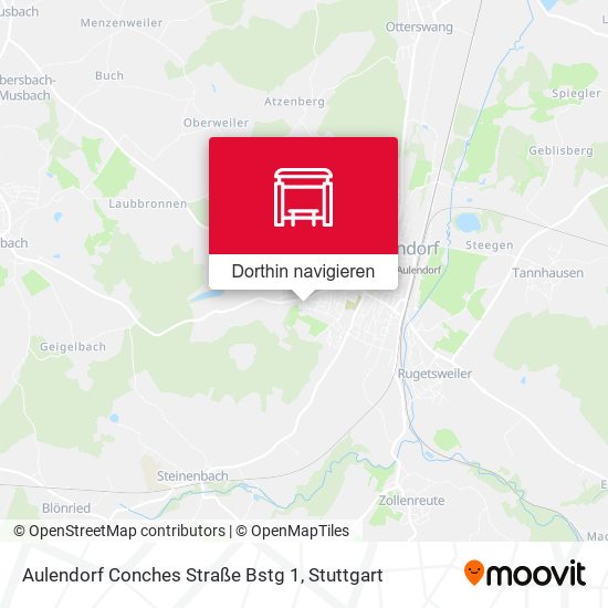 Aulendorf Conches Straße Bstg 1 Karte