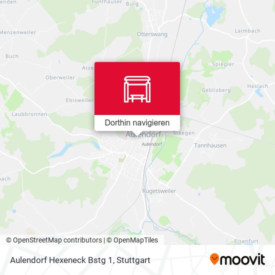 Aulendorf Hexeneck Bstg 1 Karte