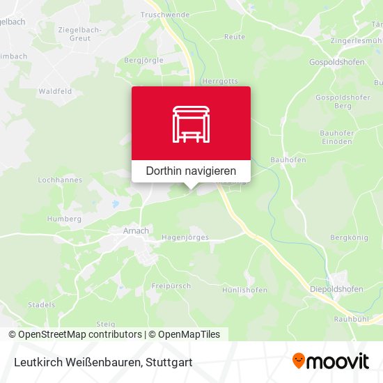 Leutkirch Weißenbauren Karte