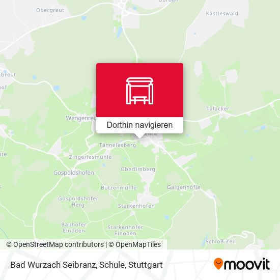 Bad Wurzach Seibranz, Schule Karte