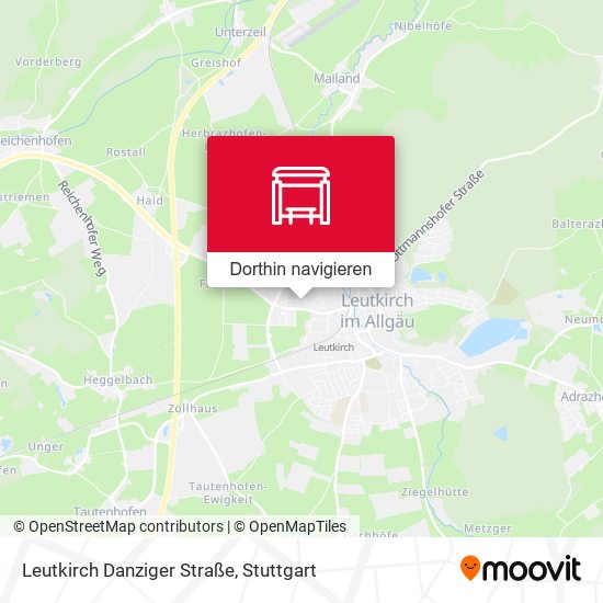Leutkirch Danziger Straße Karte