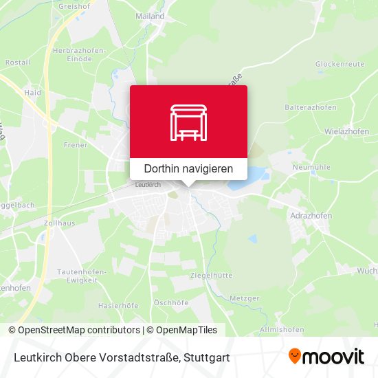 Leutkirch Obere Vorstadtstraße Karte