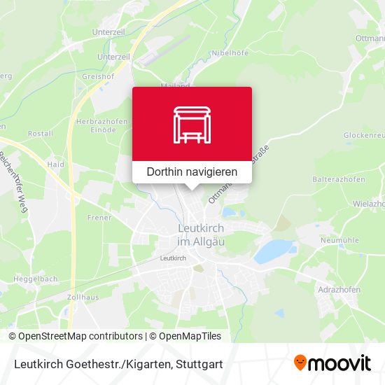 Leutkirch Goethestr./Kigarten Karte