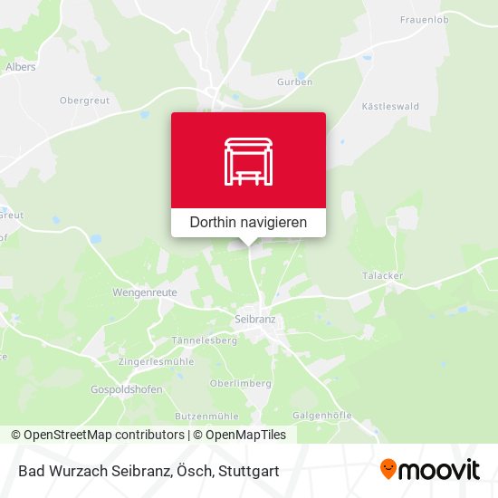 Bad Wurzach Seibranz, Ösch Karte