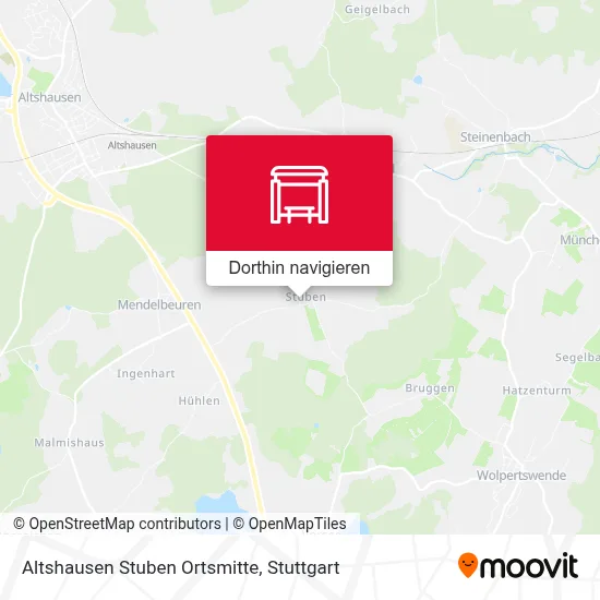 Altshausen Stuben Ortsmitte Karte
