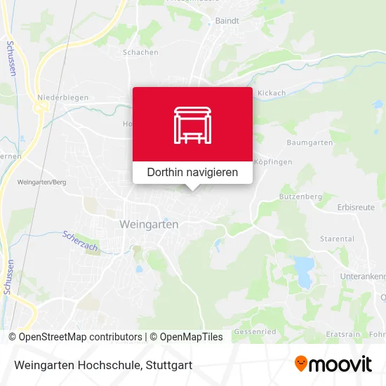 Weingarten Hochschule Karte