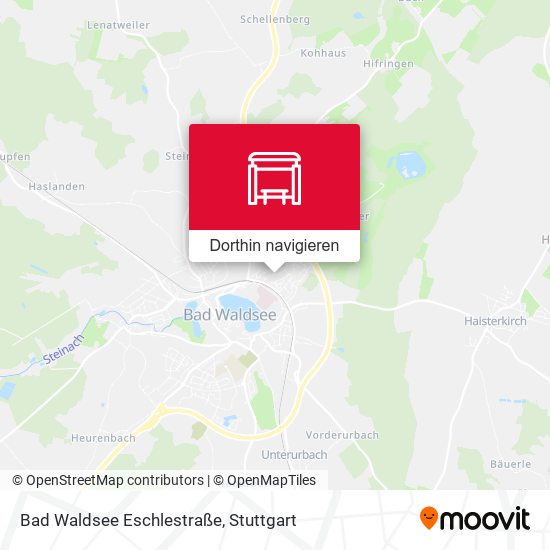 Bad Waldsee Eschlestraße Karte