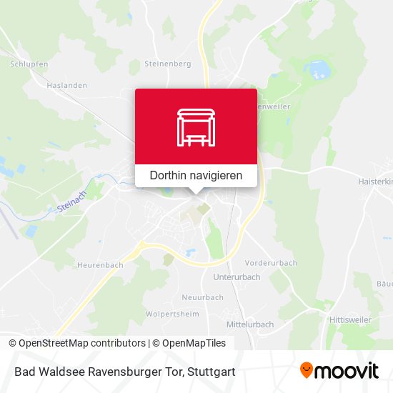Bad Waldsee Ravensburger Tor Karte