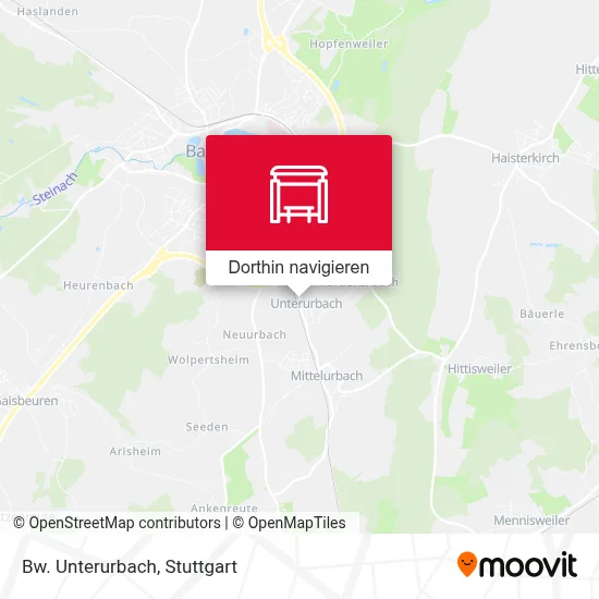 Bw. Unterurbach Karte