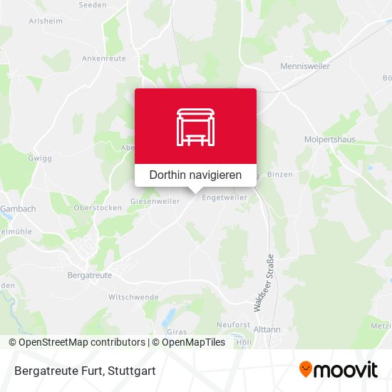 Bergatreute Furt Karte