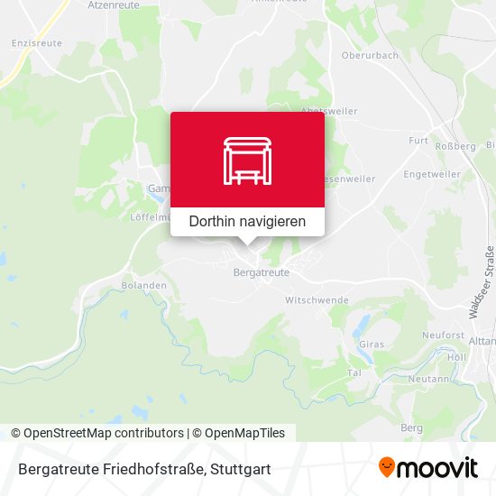 Bergatreute Friedhofstraße Karte