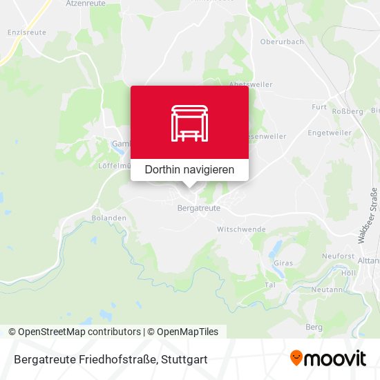 Bergatreute Friedhofstraße Karte