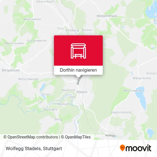 Wolfegg Stadels Karte