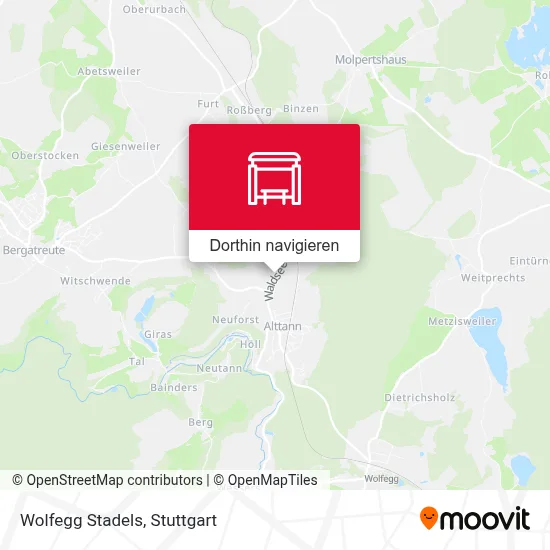 Wolfegg Stadels Karte