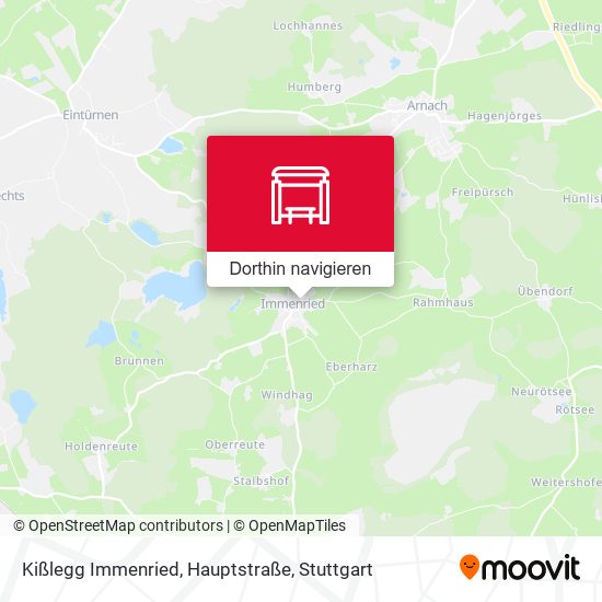 Kißlegg Immenried, Hauptstraße Karte