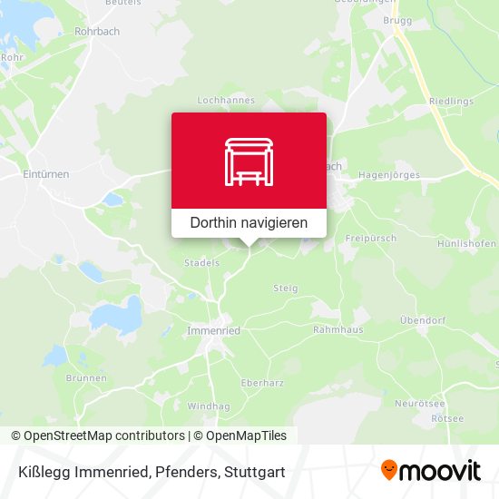 Kißlegg Immenried, Pfenders Karte