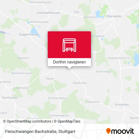 Fleischwangen Bachstraße Karte