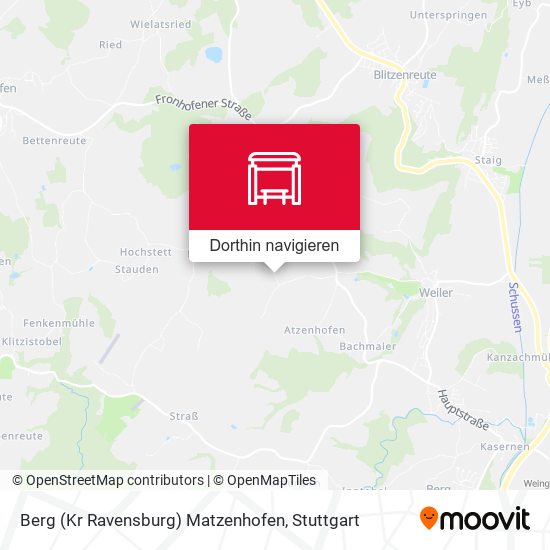 Berg (Kr Ravensburg) Matzenhofen Karte