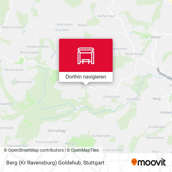 Berg (Kr Ravensburg) Goldehub Karte