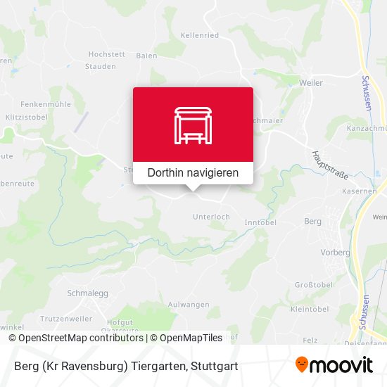 Berg (Kr Ravensburg) Tiergarten Karte