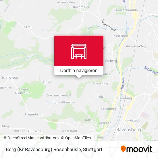 Berg (Kr Ravensburg) Rosenhäusle Karte